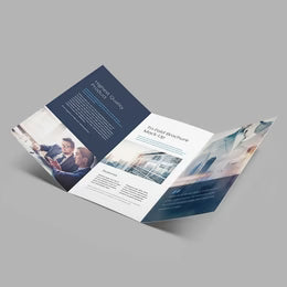 100 Brochures Trifold A4, 170 gsm