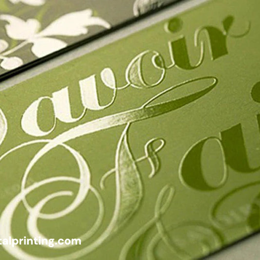 100 Business Cards, Matt Lamination, 3D Spot UV - Digital Printing