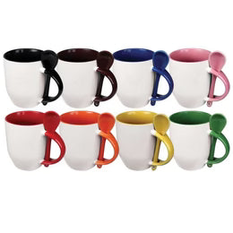 50 Ceramic Mugs with Spoon