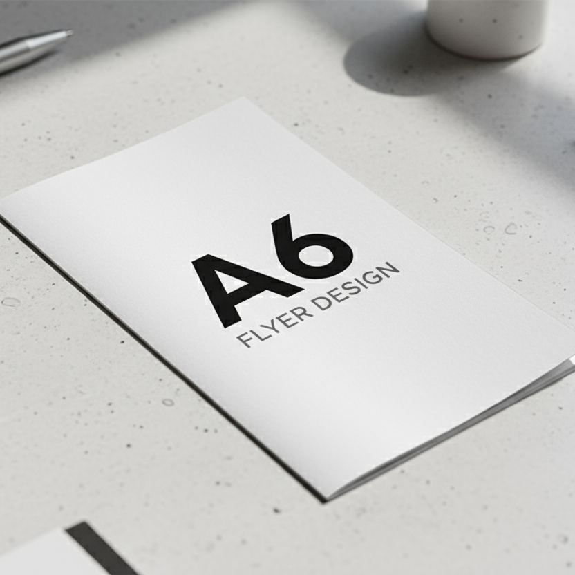 A6 Flyer Mockup with A6 write up