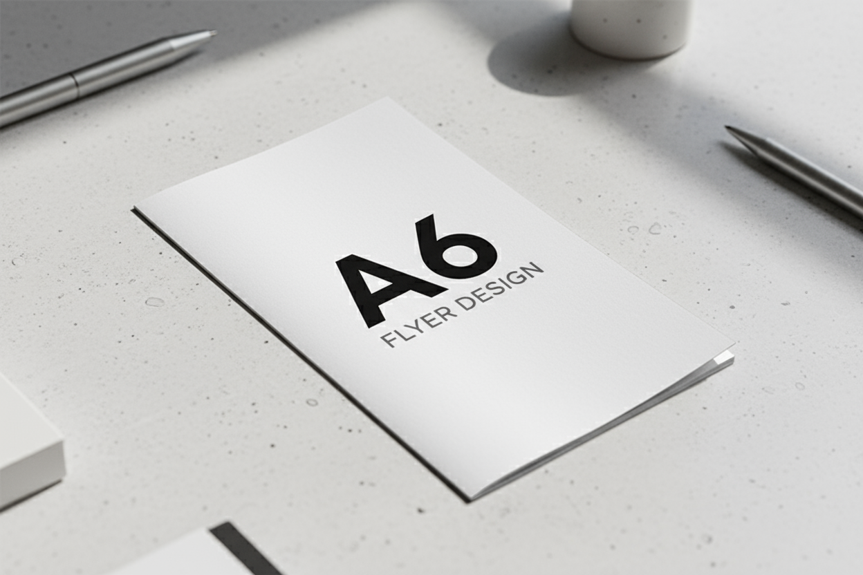 A6 Flyer Mockup with A6 write up