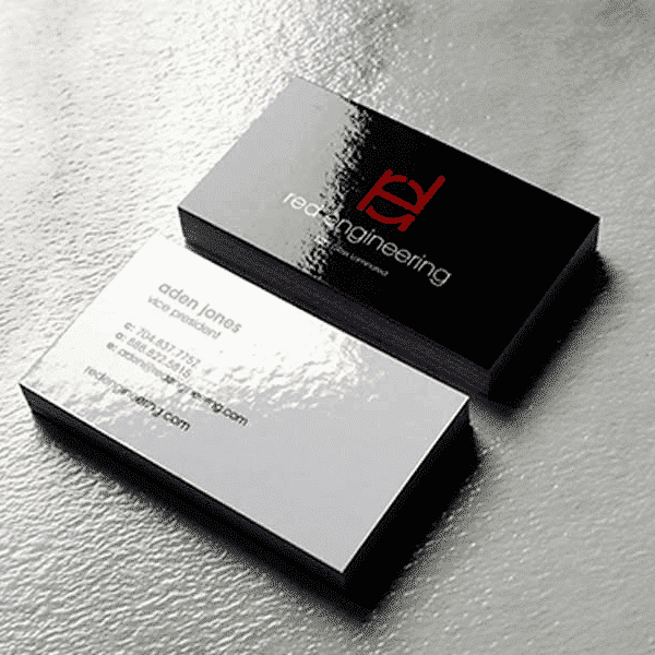 1000 Business Cards, Glossy Lamination