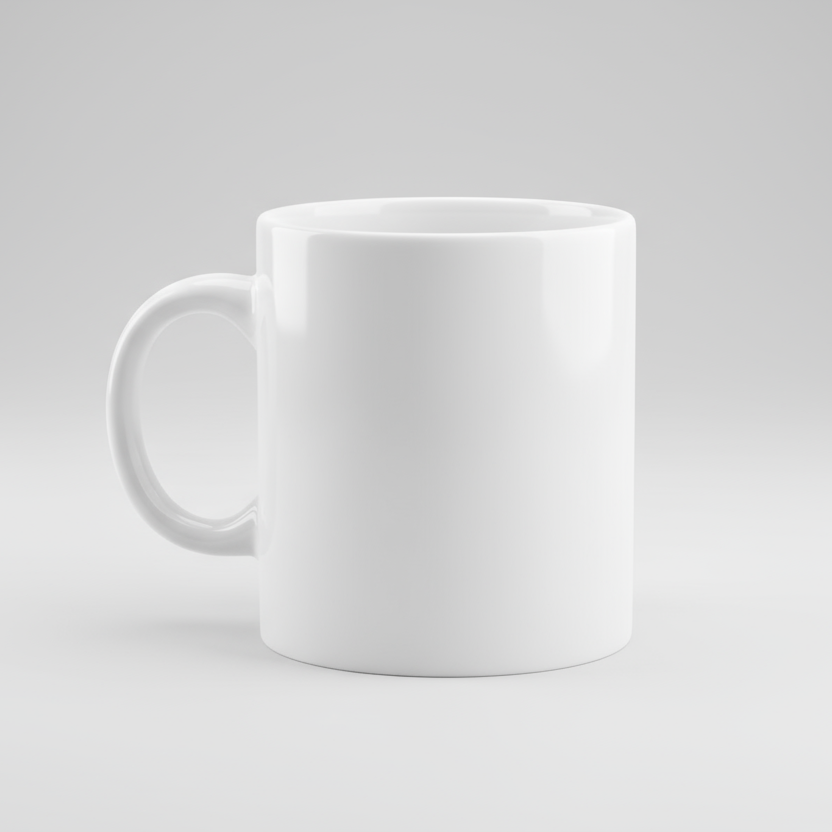 ceramic white mug 11oz