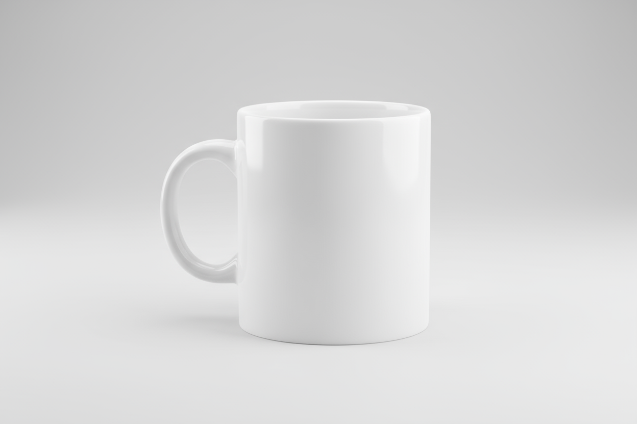 ceramic white mug 11oz