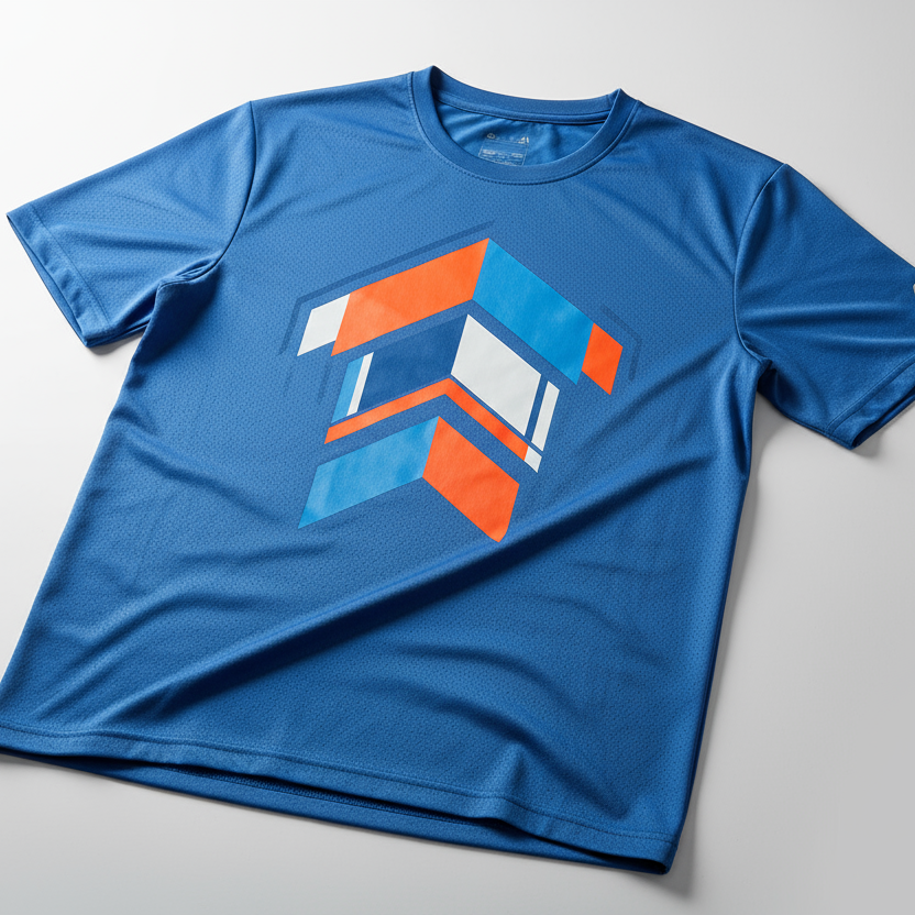 Dry Fit Tshirt mockup with designing 