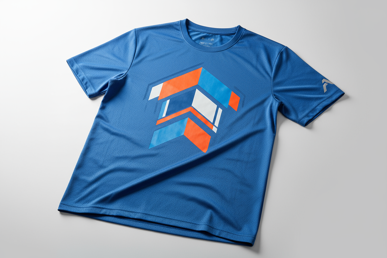 Dry Fit Tshirt mockup with designing 