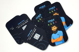 100 Thick Business Cards, Rounded Corner Spot UV Velvet Lamination 700 gsm