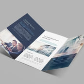 500 Tri-Fold Brochure, 39.5 x 21 cm, 170 GSM Art paper, Full-color